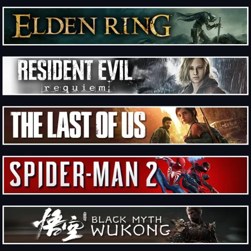 Elden +Evil 9 +TLOU1 +Spider 2 +Wukong